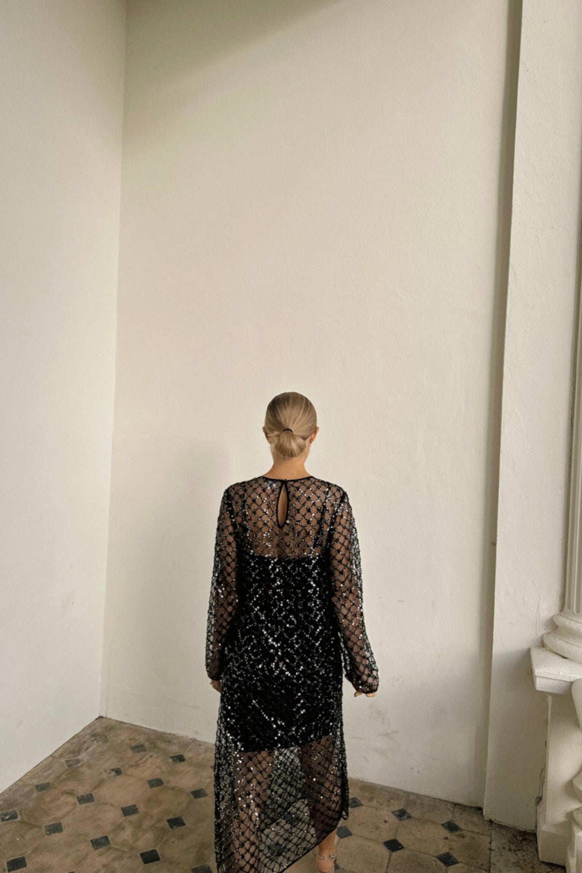 The Sequin Mesh Dress