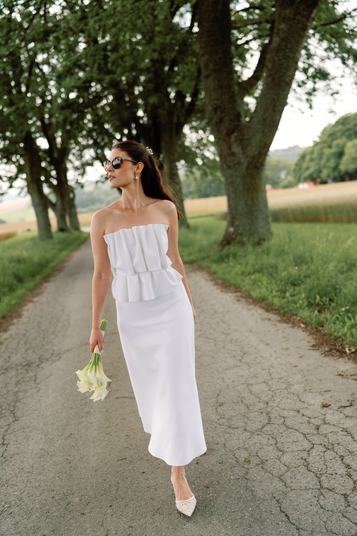 Dagmar Sculpted White Dress