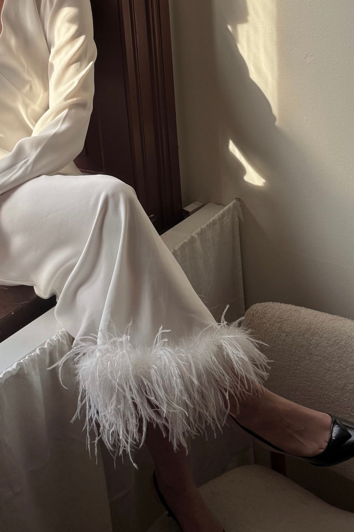 Rixo Feather Wedding Dress