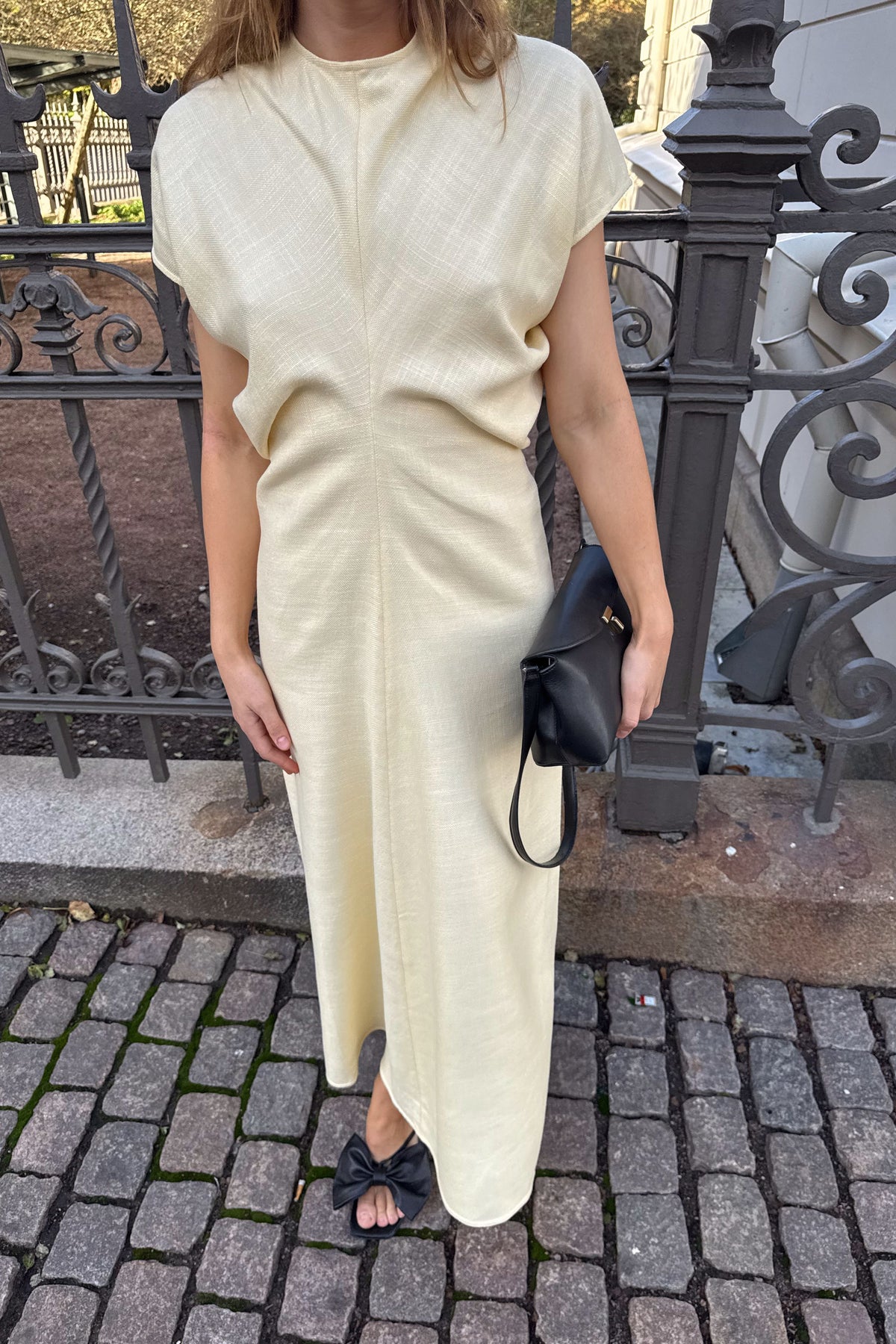 Toteme Slouch Waist Yellow Dress