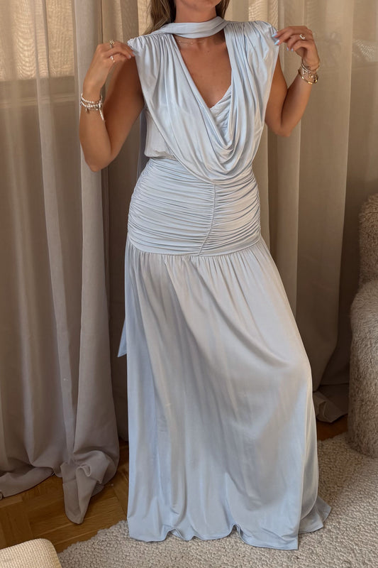 Gestuz Light Blue Maxi Dress