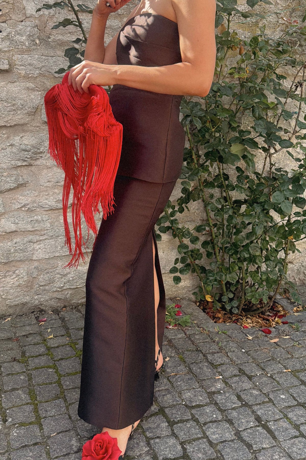 The Solace Lucille Maxi Dress in Chesnut