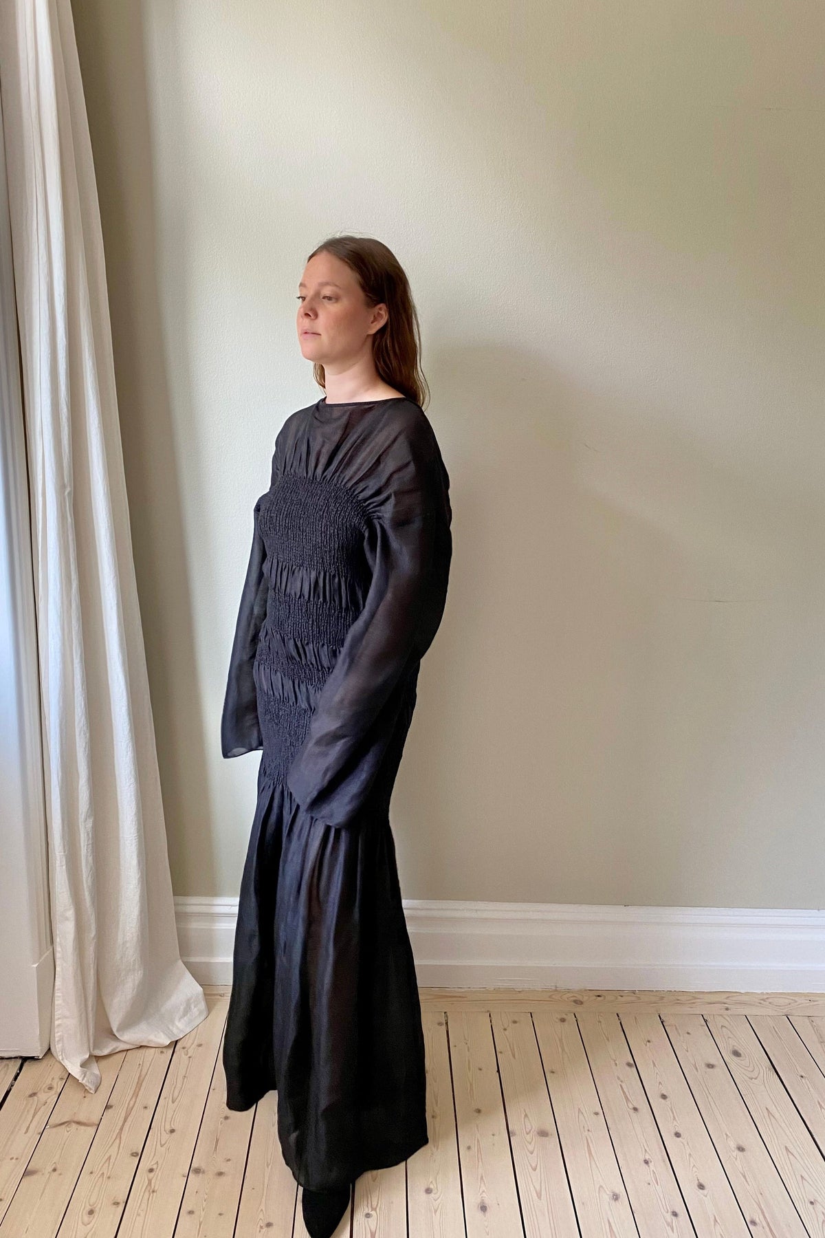 Toteme Smock Black Dress