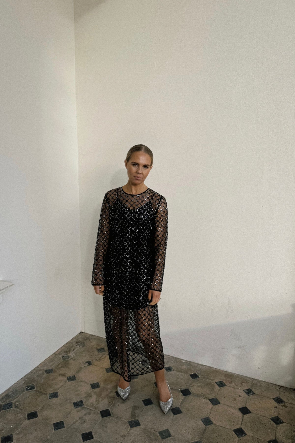 The Sequin Mesh Dress