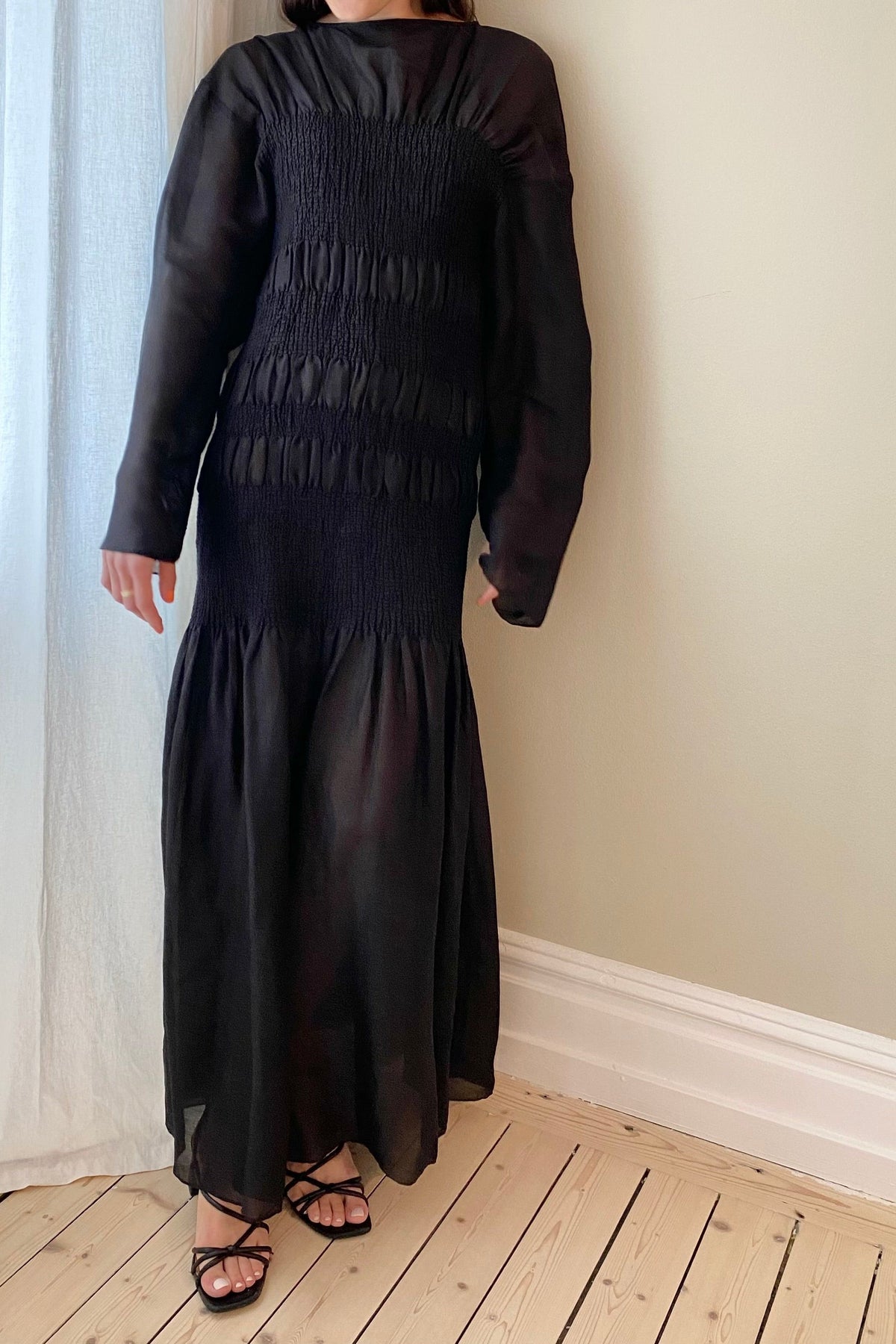 Toteme Smock Black Dress