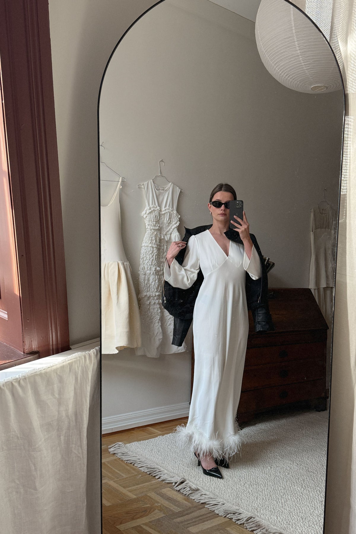 Rixo Feather Wedding Dress