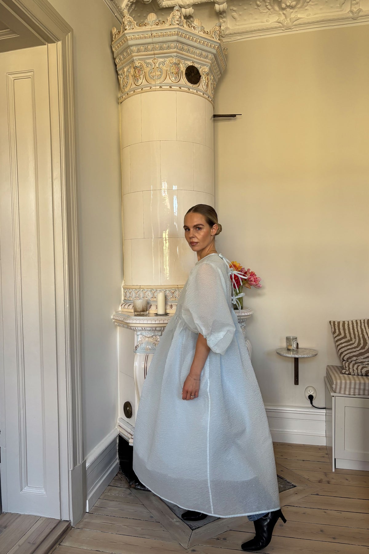 Cecilie Bahnsen Karmen Blue Dress