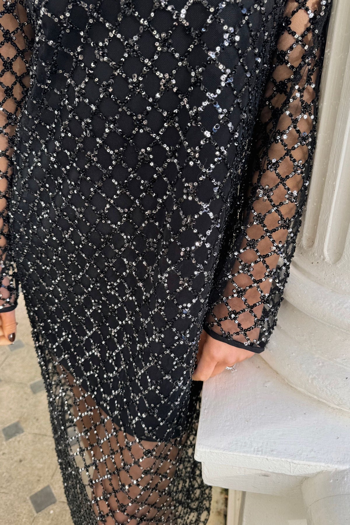The Sequin Mesh Dress