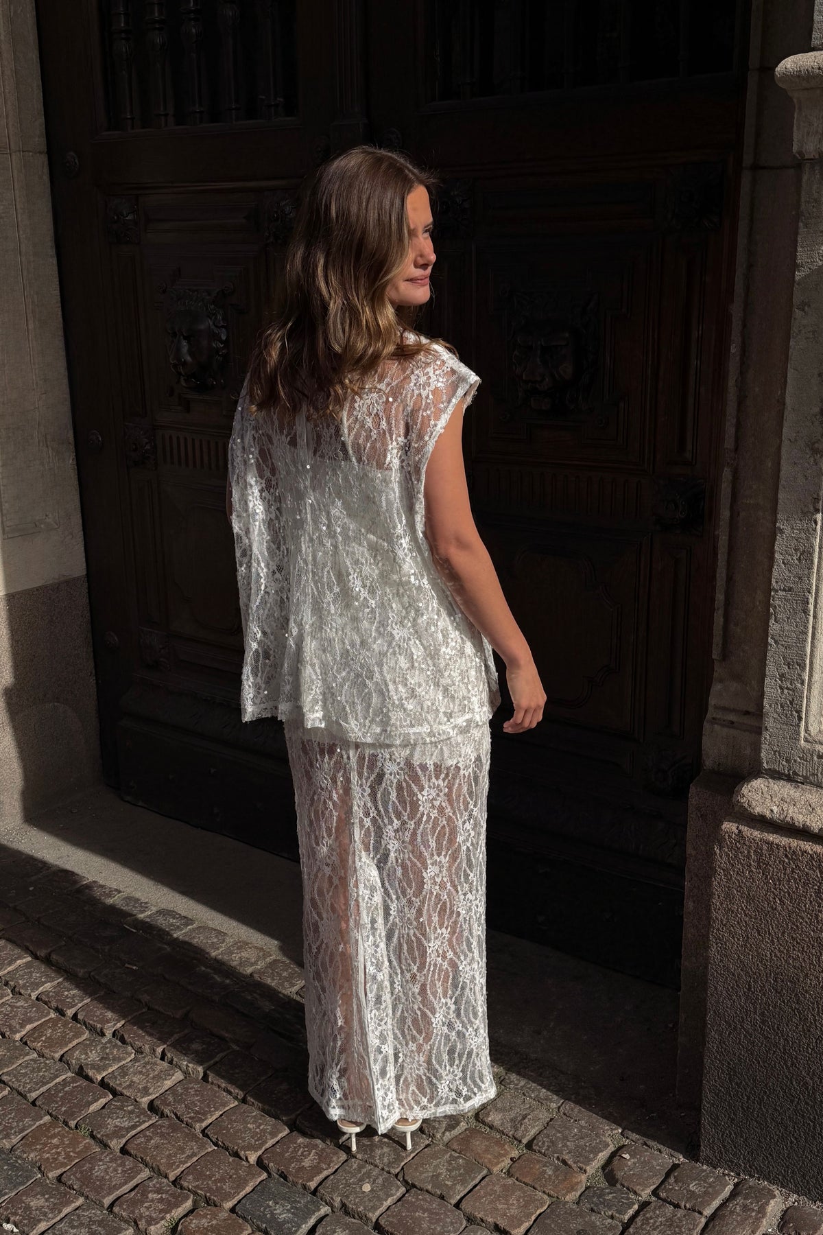 White Sequin Set