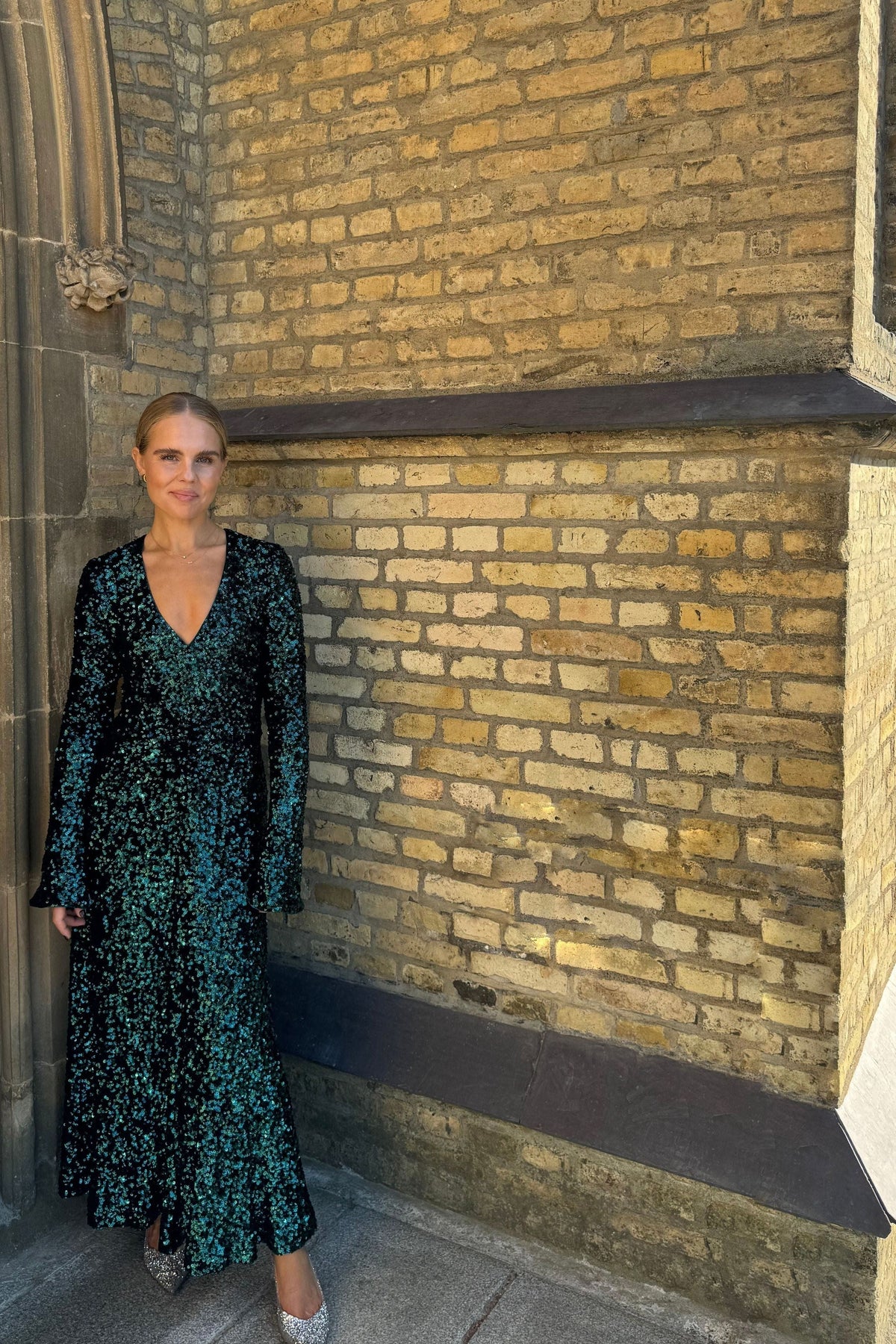 The Emerald Sequin Rotate Dress