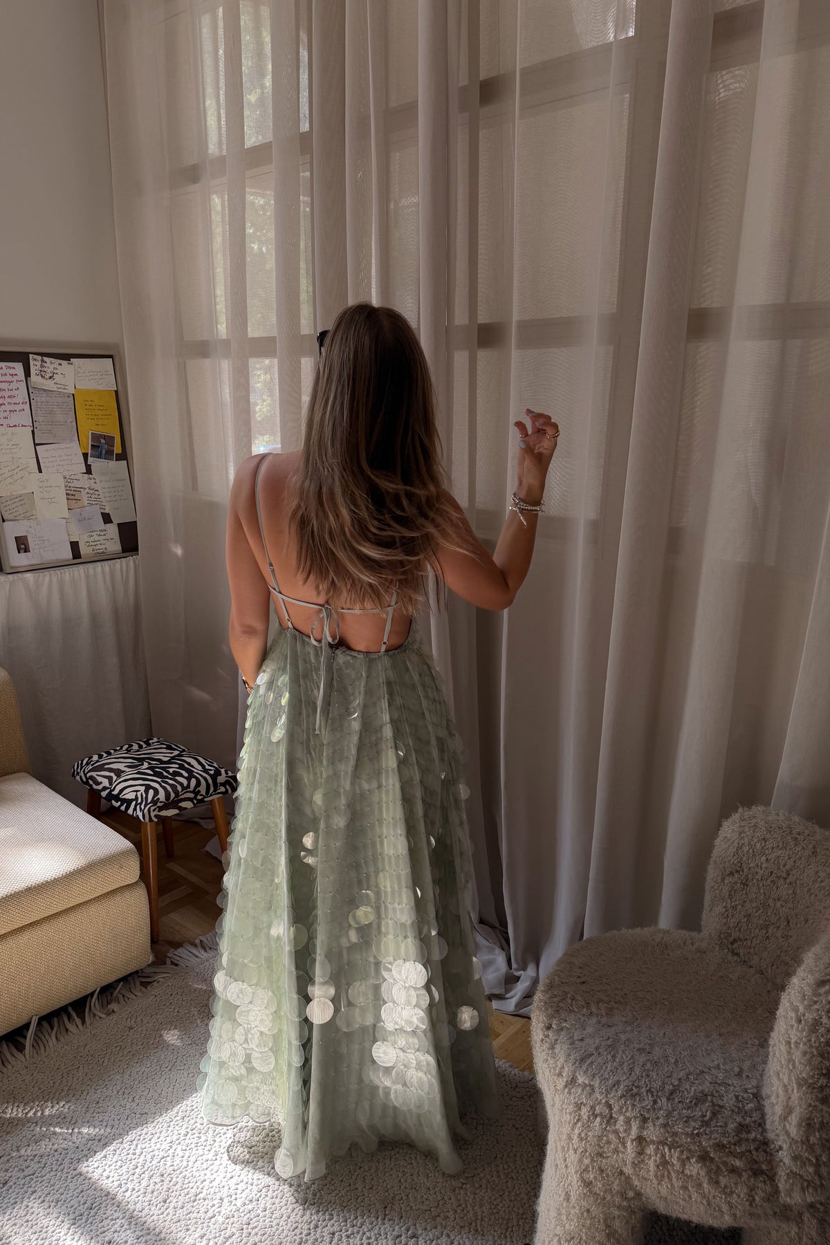 The Flowy Sequin Dress