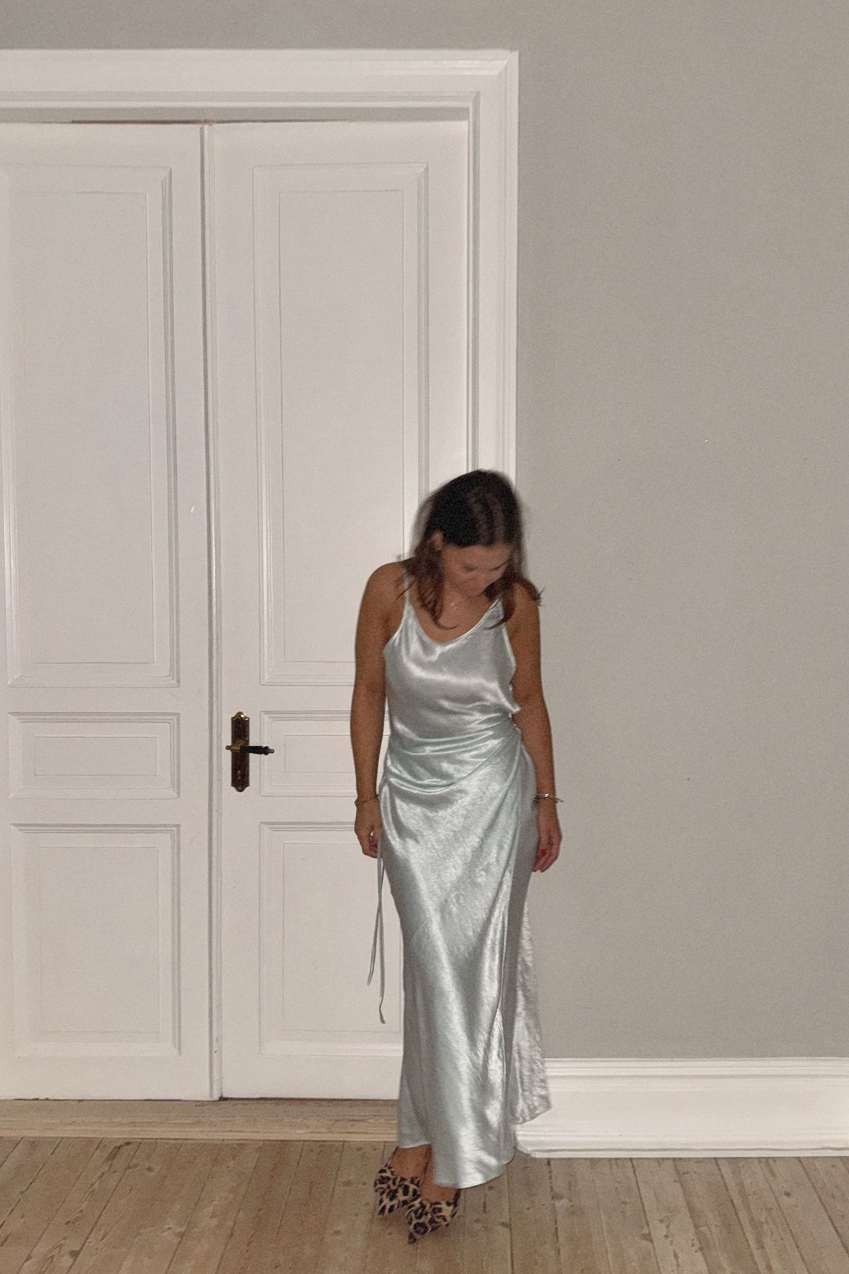 The Acne Satin Mint Dress