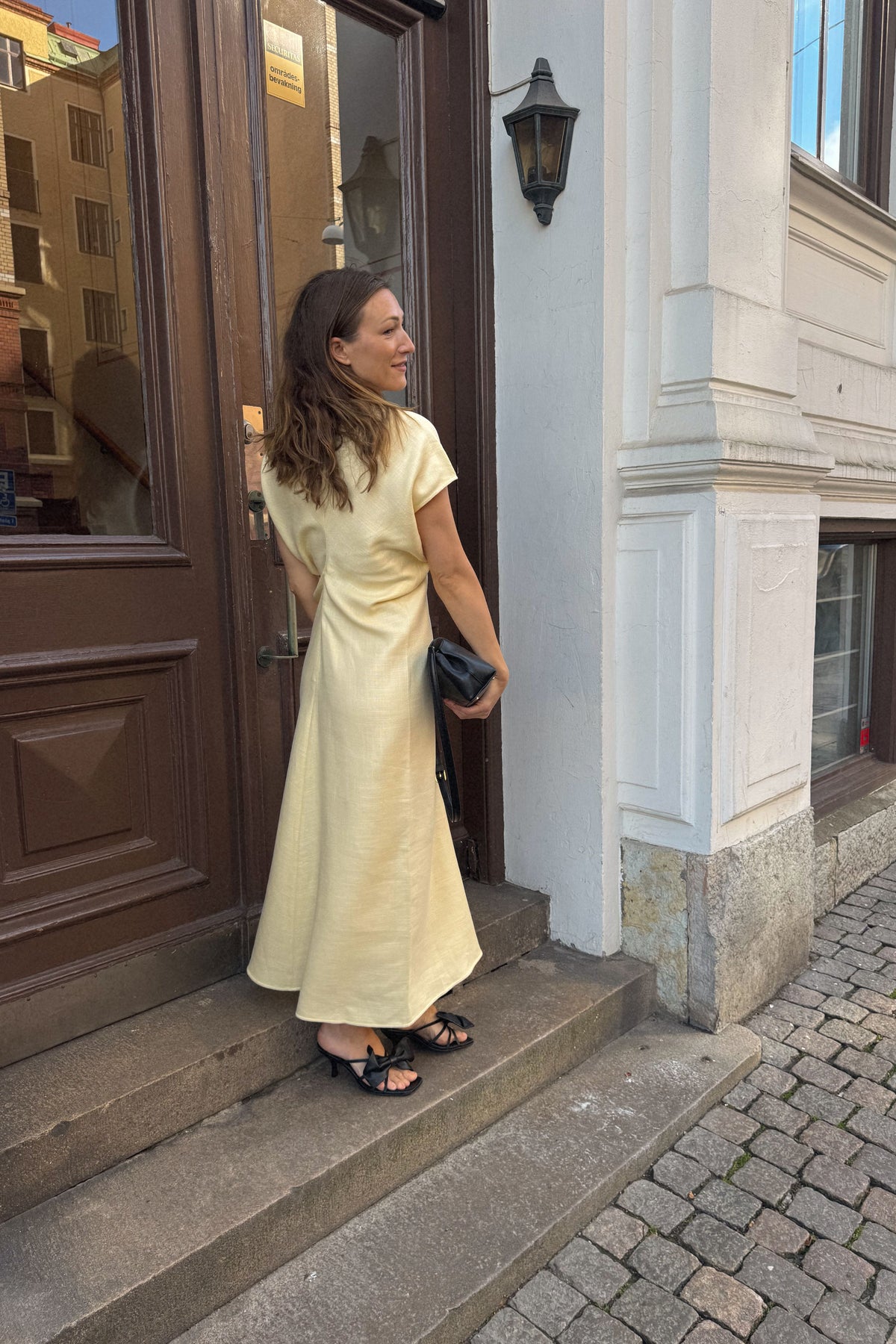 Toteme Slouch Waist Yellow Dress