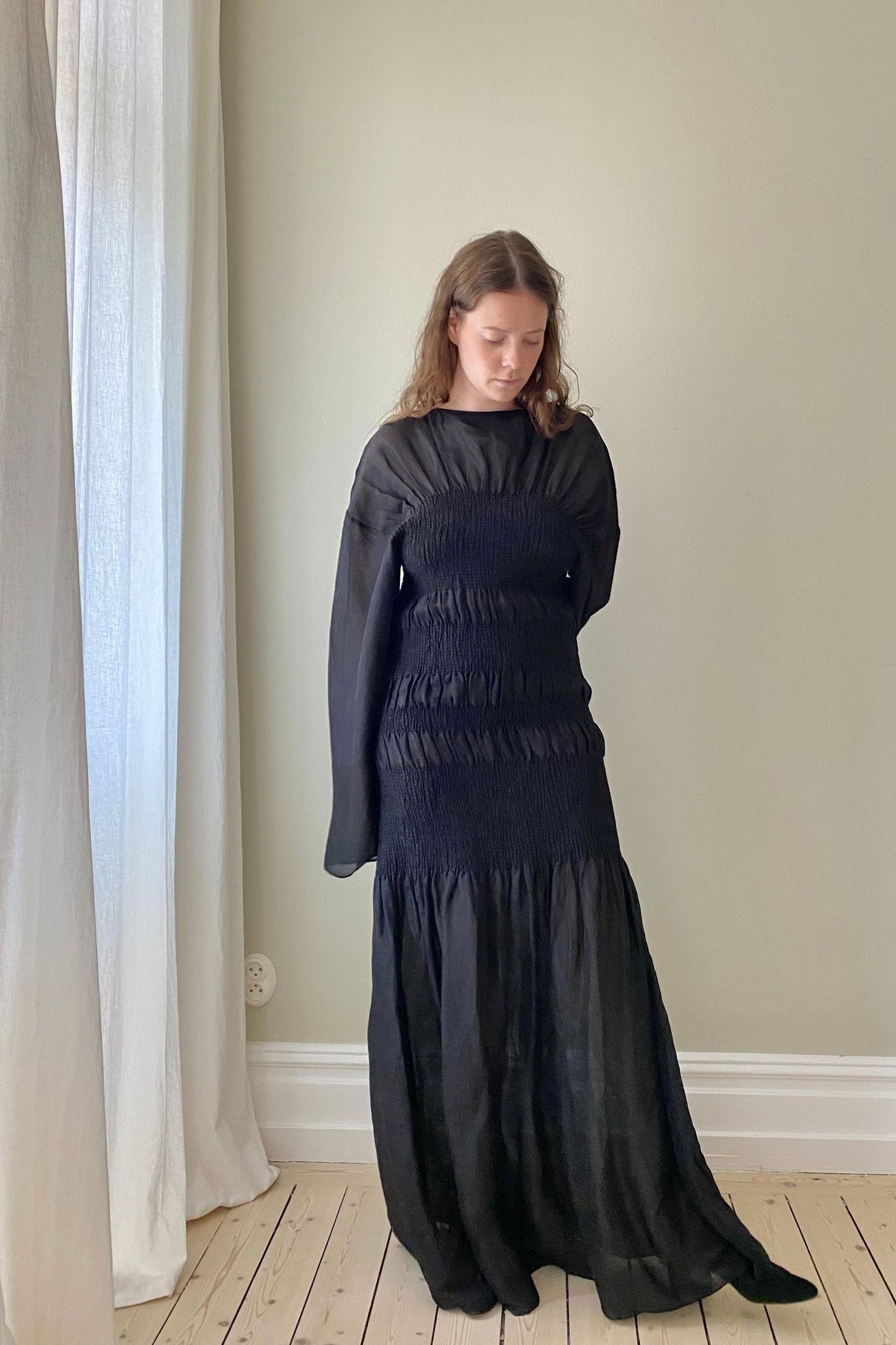 Toteme Smock Black Dress