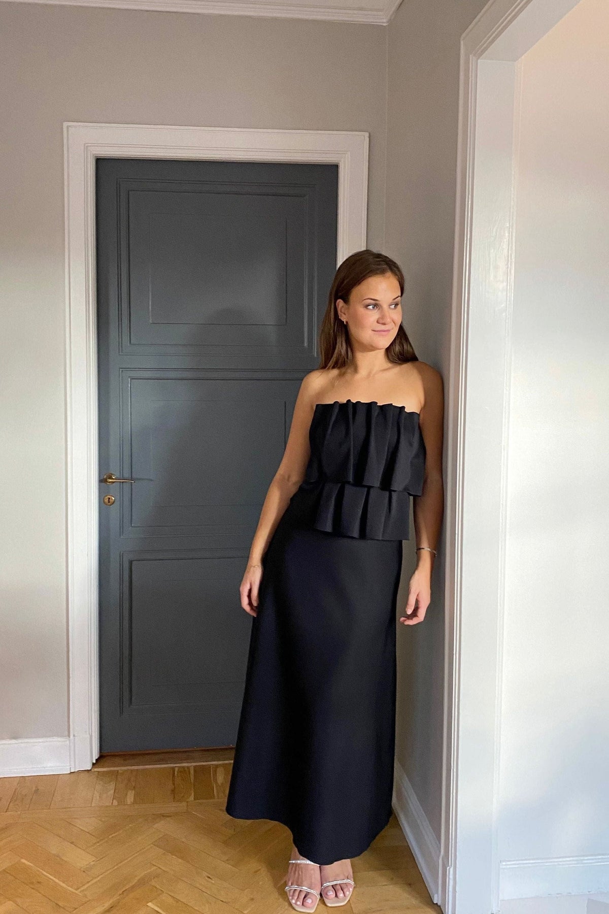 Dagmar Sculpted Black Dress