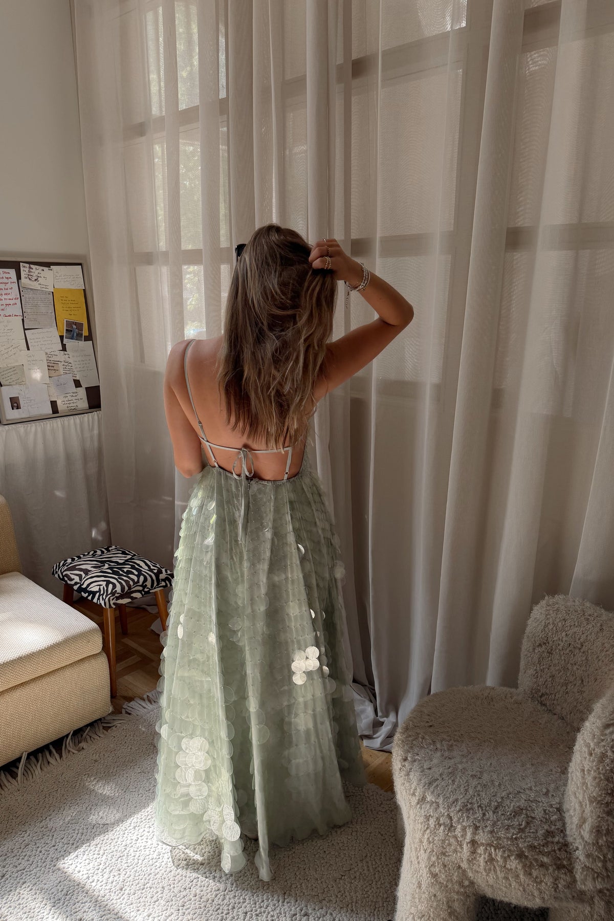The Flowy Sequin Dress