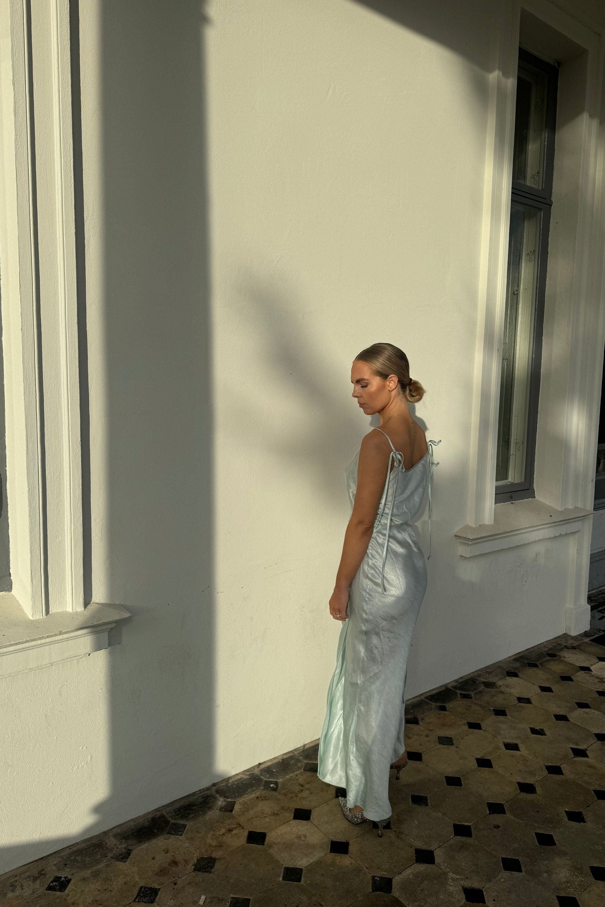 The Acne Satin Mint Dress