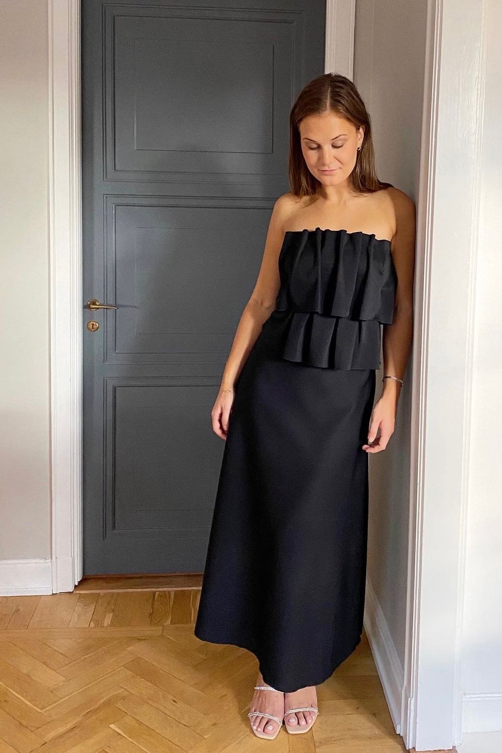 Dagmar Sculpted Black Dress