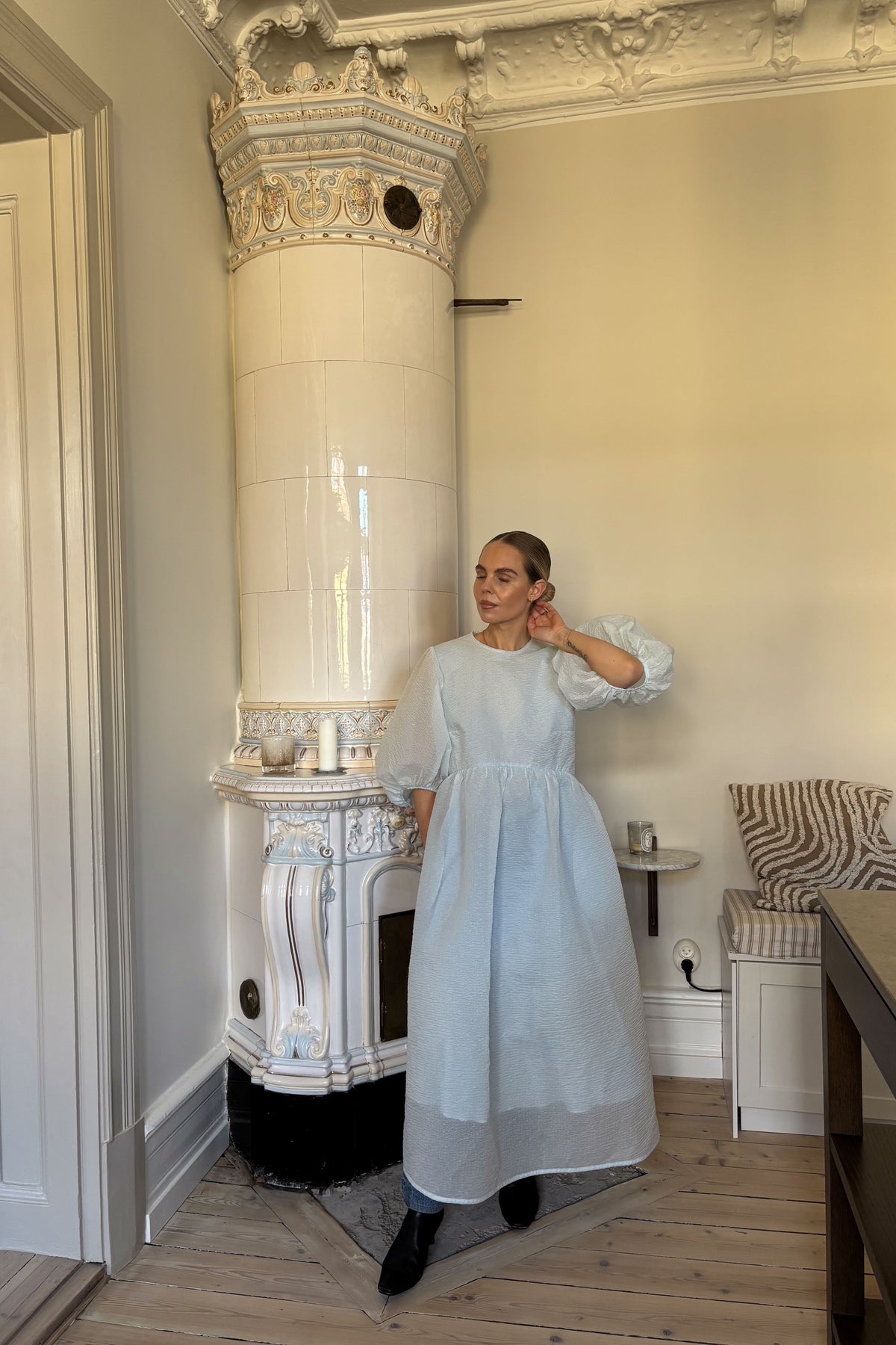 Cecilie Bahnsen Karmen Blue Dress