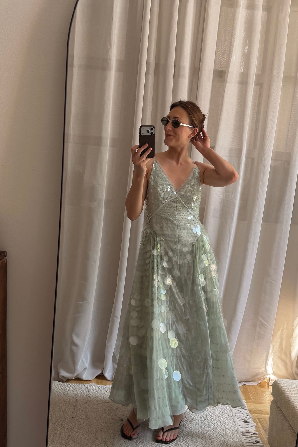 The Flowy Sequin Dress
