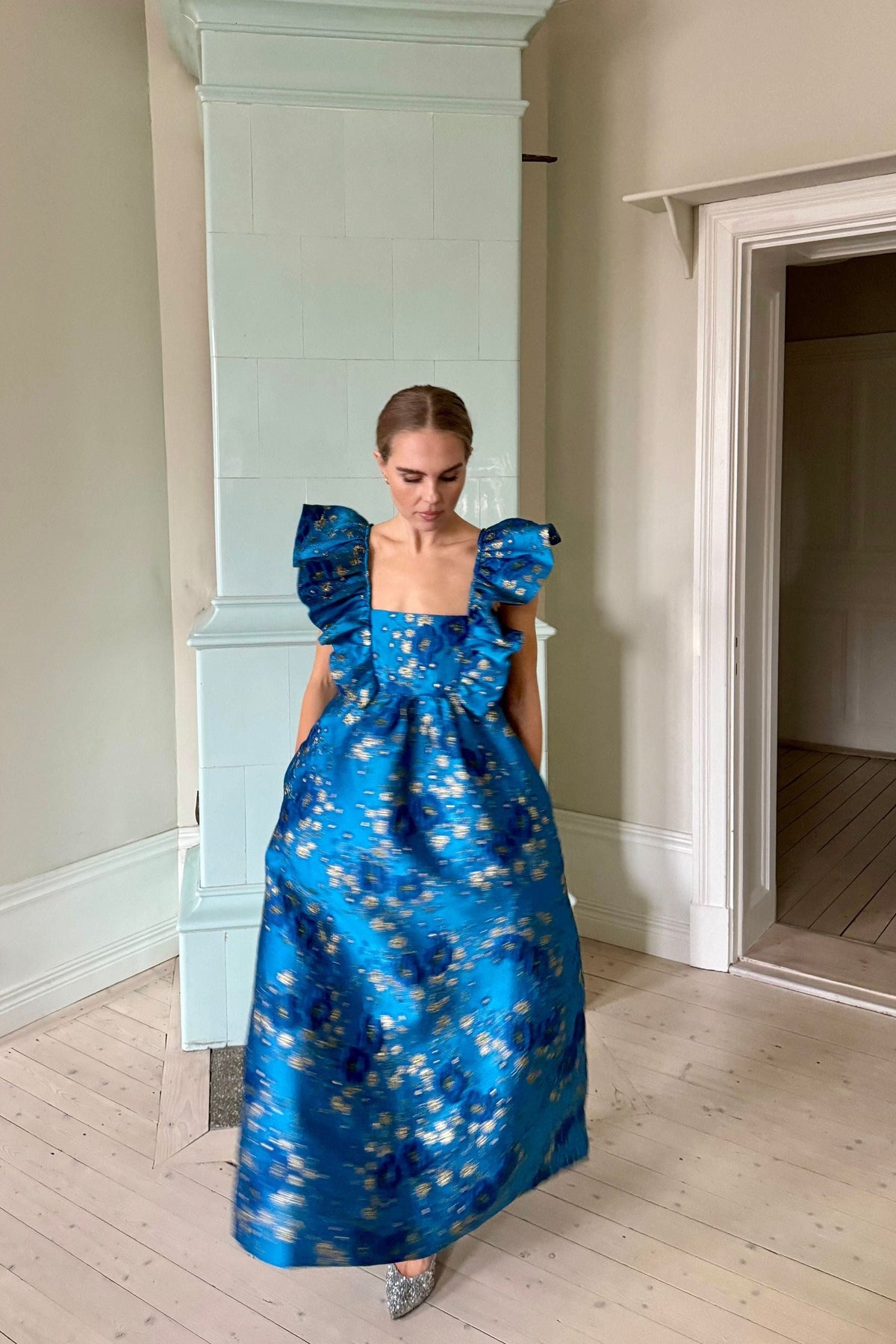 Ganni Jaquard Maxi Dress