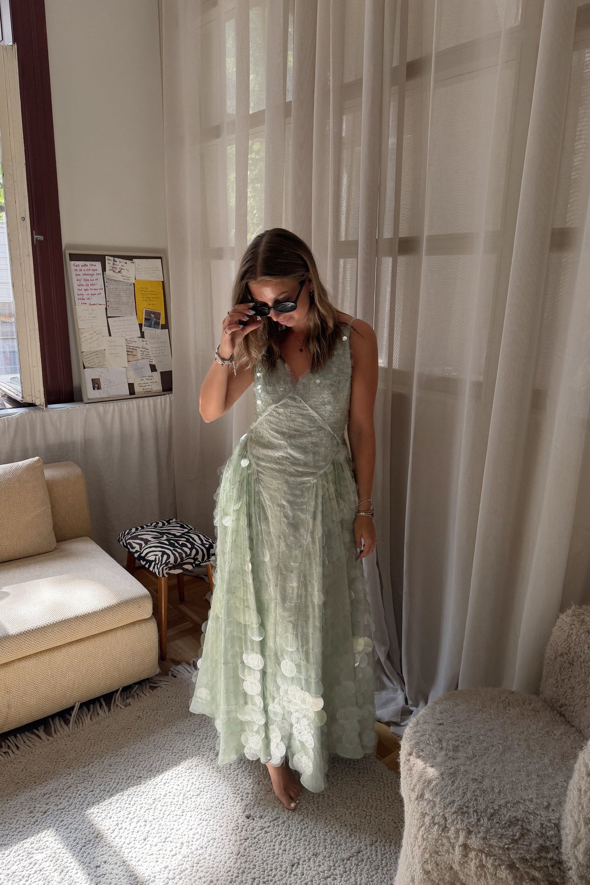 The Flowy Sequin Dress