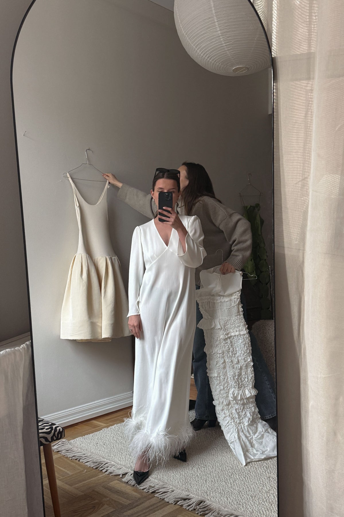 Rixo Feather Wedding Dress