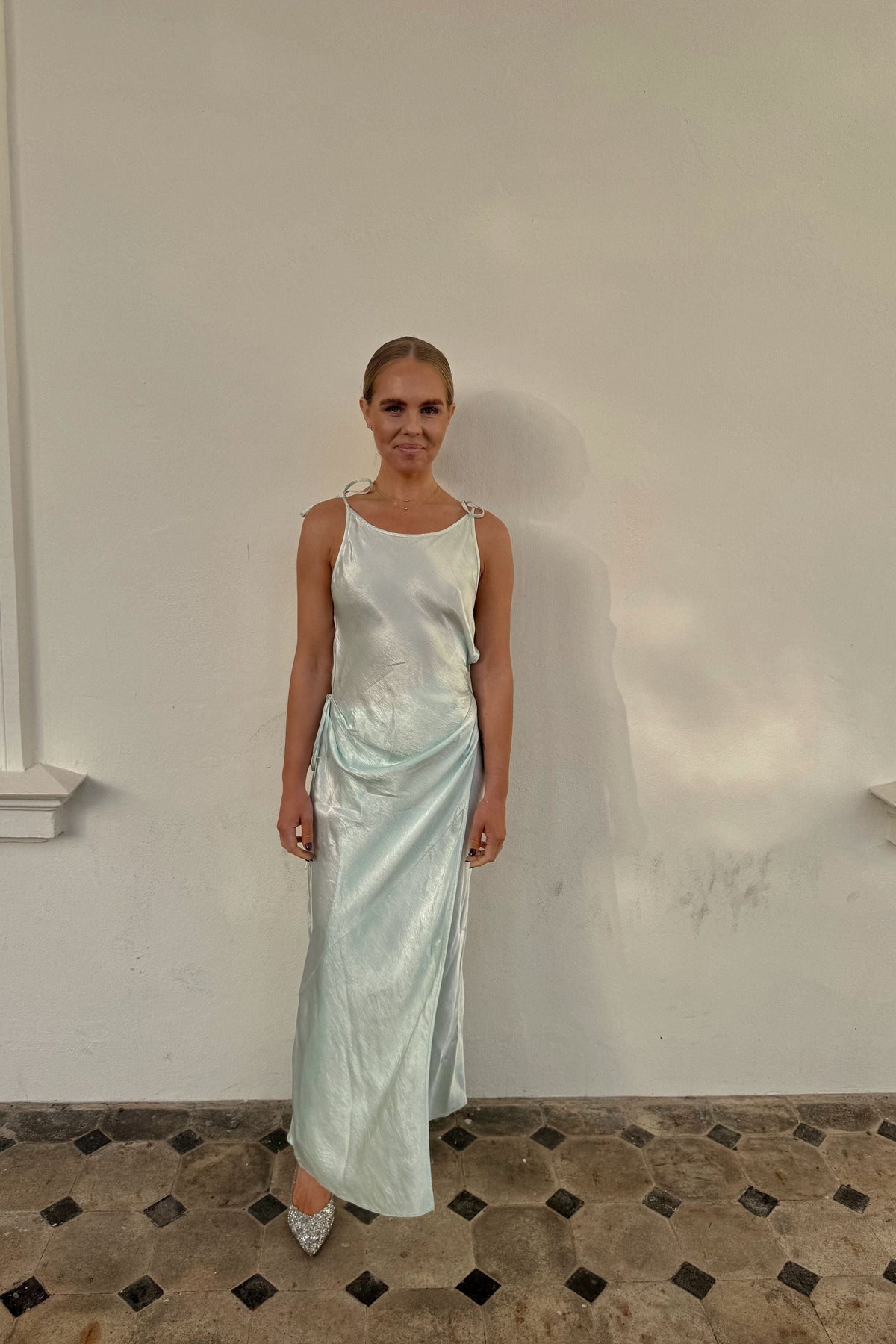 The Acne Satin Mint Dress