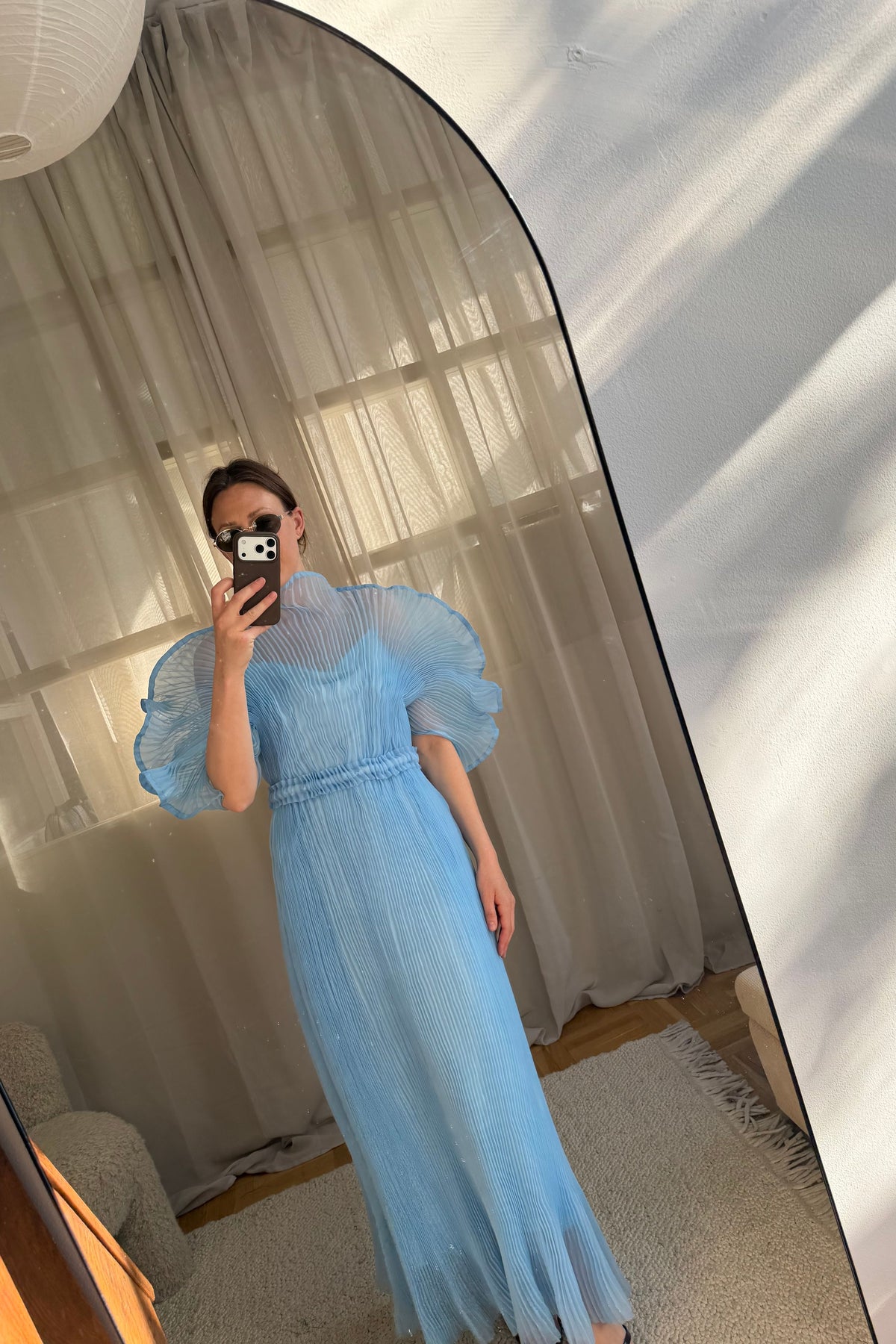 Linnea Hult Blue Dress