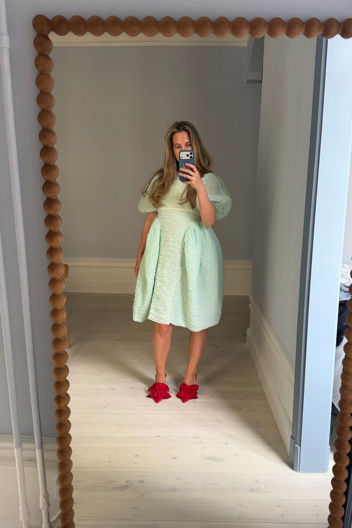 Cecilie Bahnsen Fonda Puff-Sleeve Dress